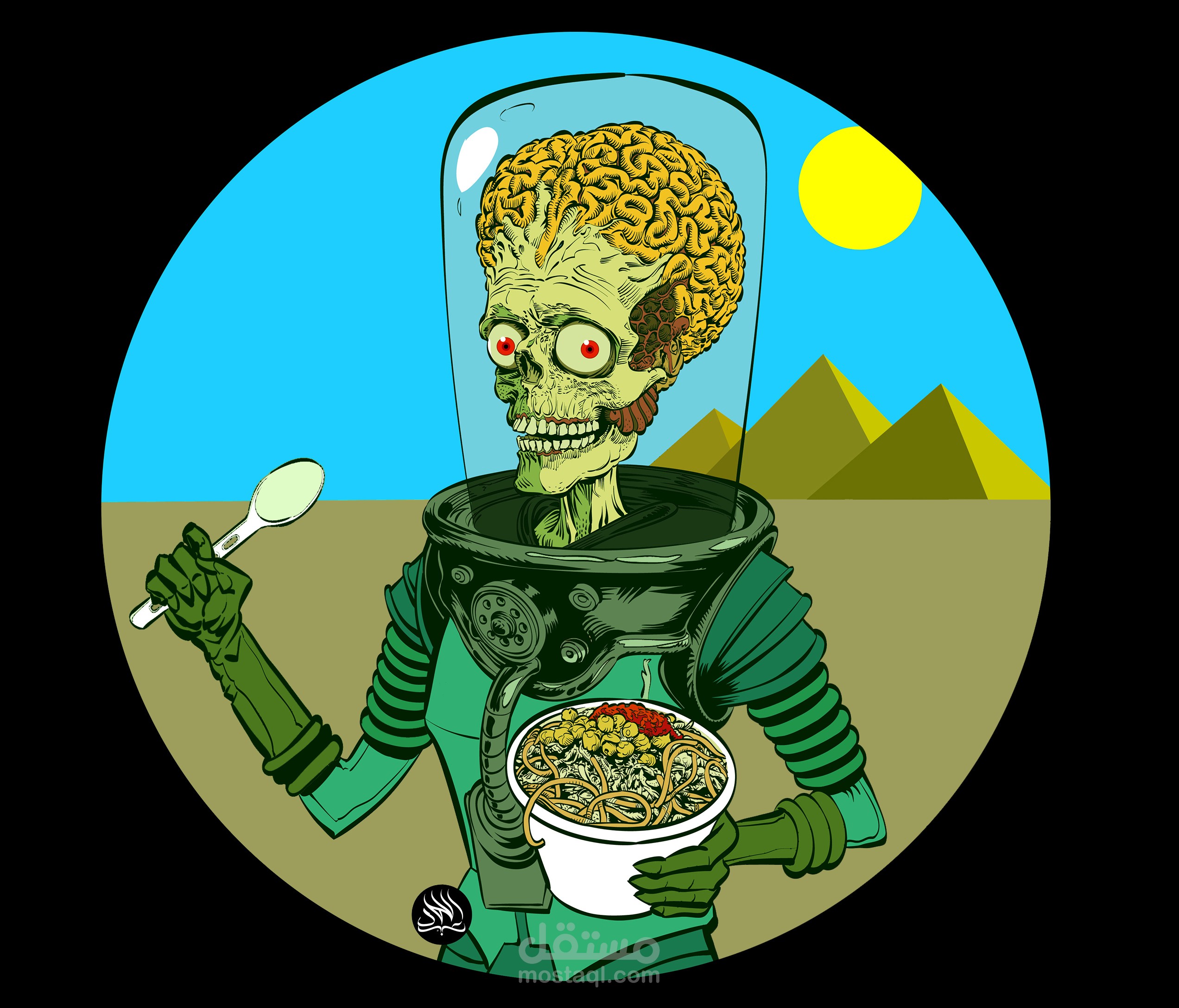 رسم كائن فضائي من فيلم