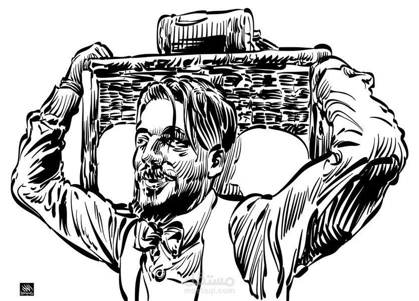 رسم بورتريه صحفي