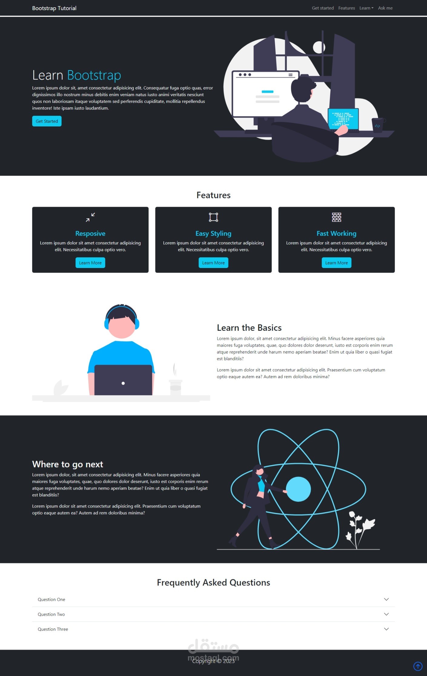 Responsive Bootstrap website