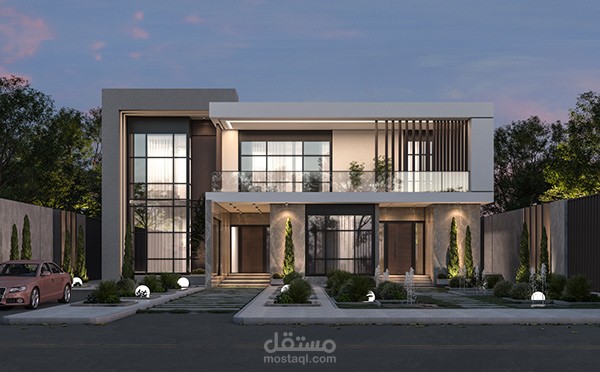 Exterior design of a villa