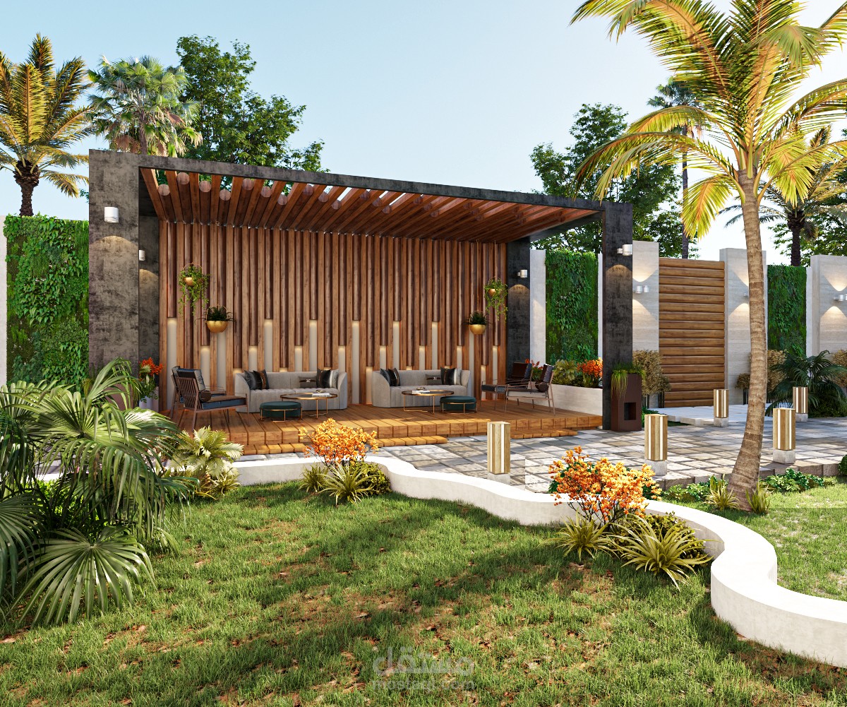 حديقة فيلا خاصة