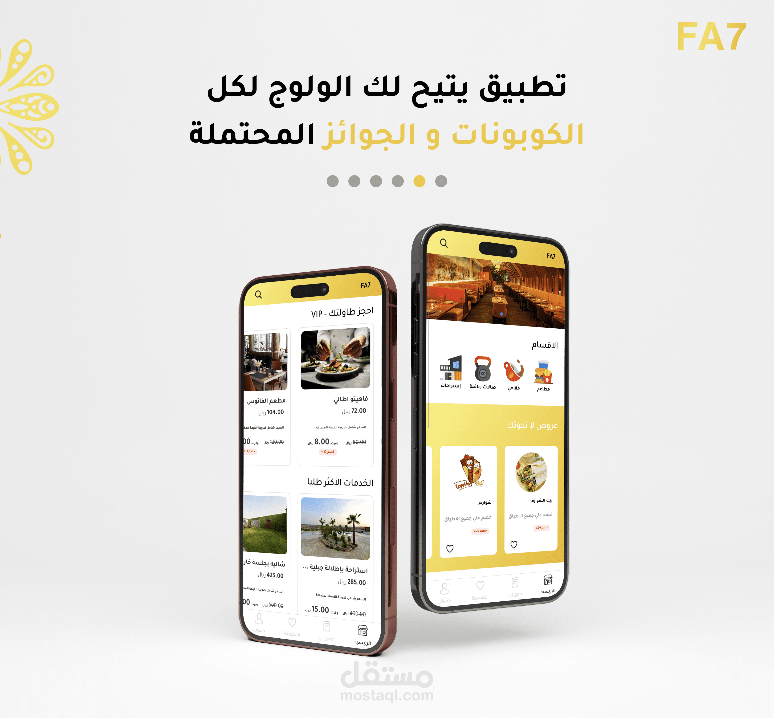 تطبيق حجز مطاعم و فنادق مع الخصومات