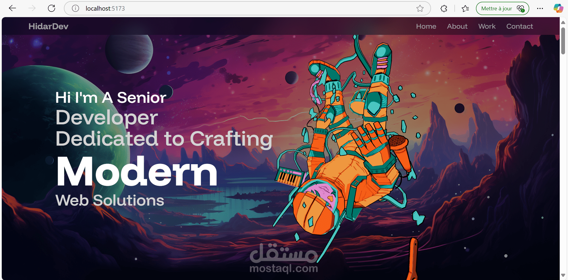 Complete portfolio website using Reactjs