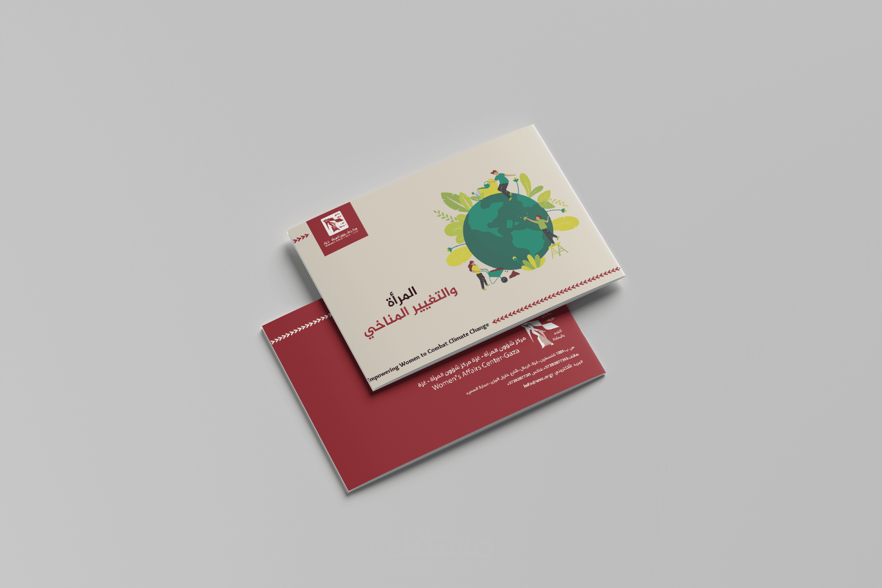 تصميم مجلة A5 لمركز شؤون المرأة