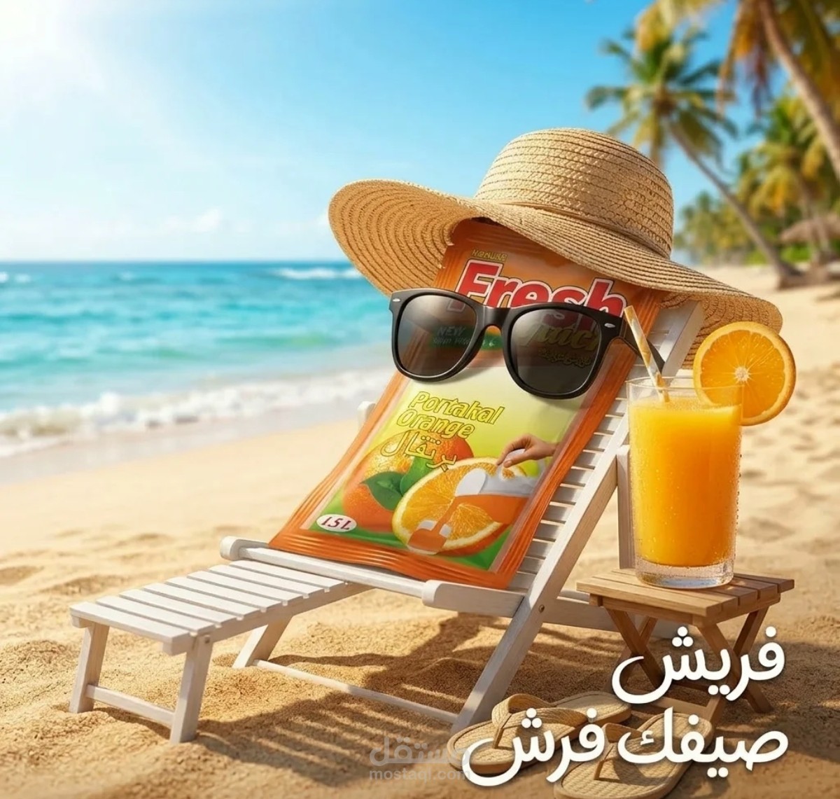 حملة إعلانية مبتكرة لعصير "فريش" - تجسيد الانتعاش