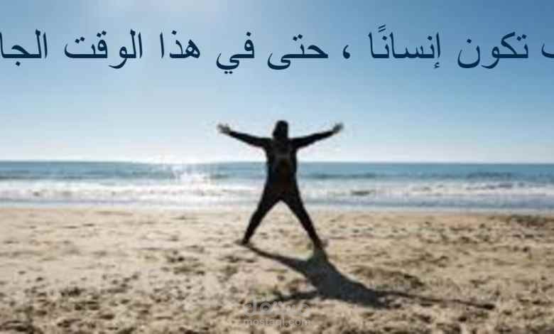 كيف تكون إنسانًا؟ حتى في هذا الوقت الجامح