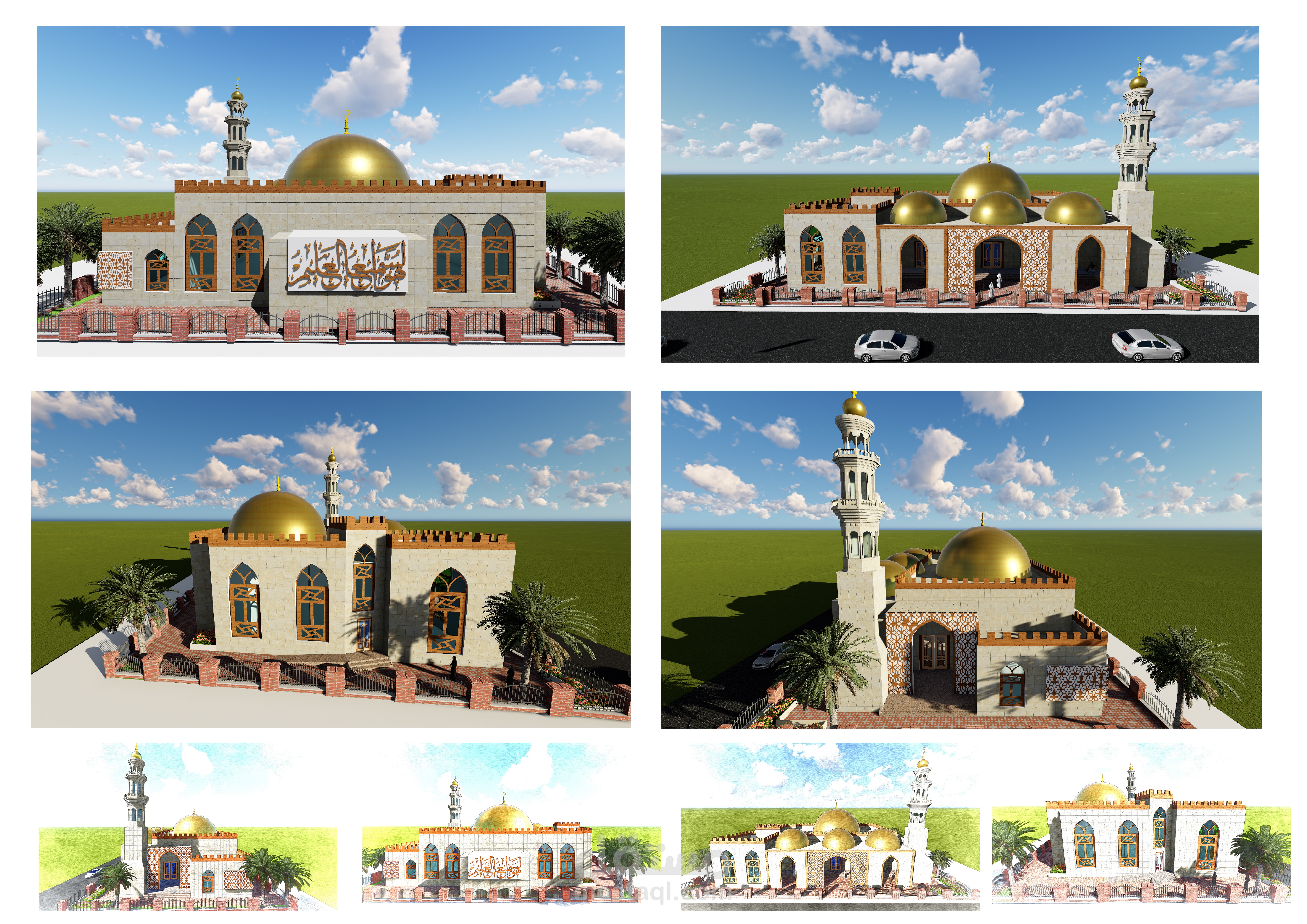 تصميم معماري لمسجد