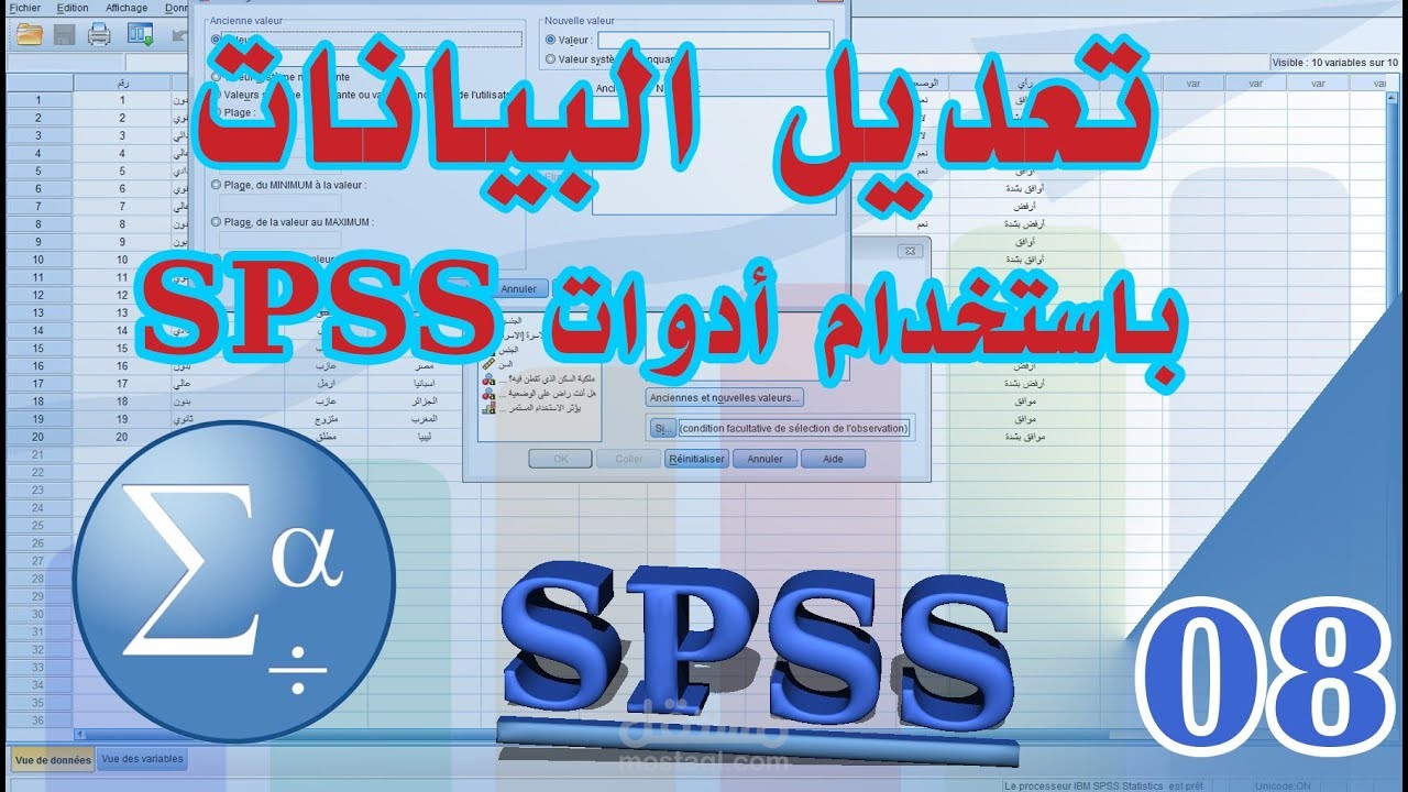 ادخال الملفات الاحصائية على SPSS
