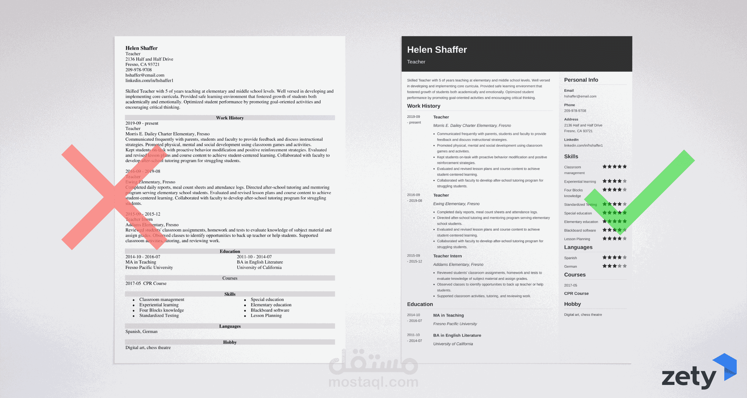 عمل CV  احترافي