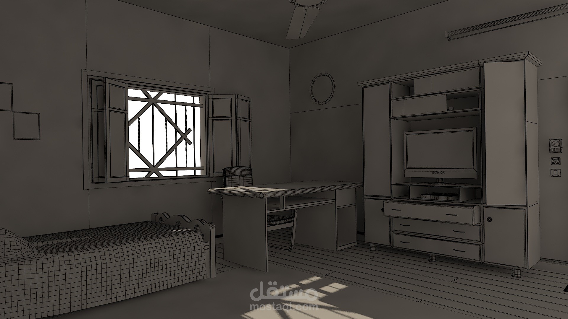 نمذجة غرفة 3D 