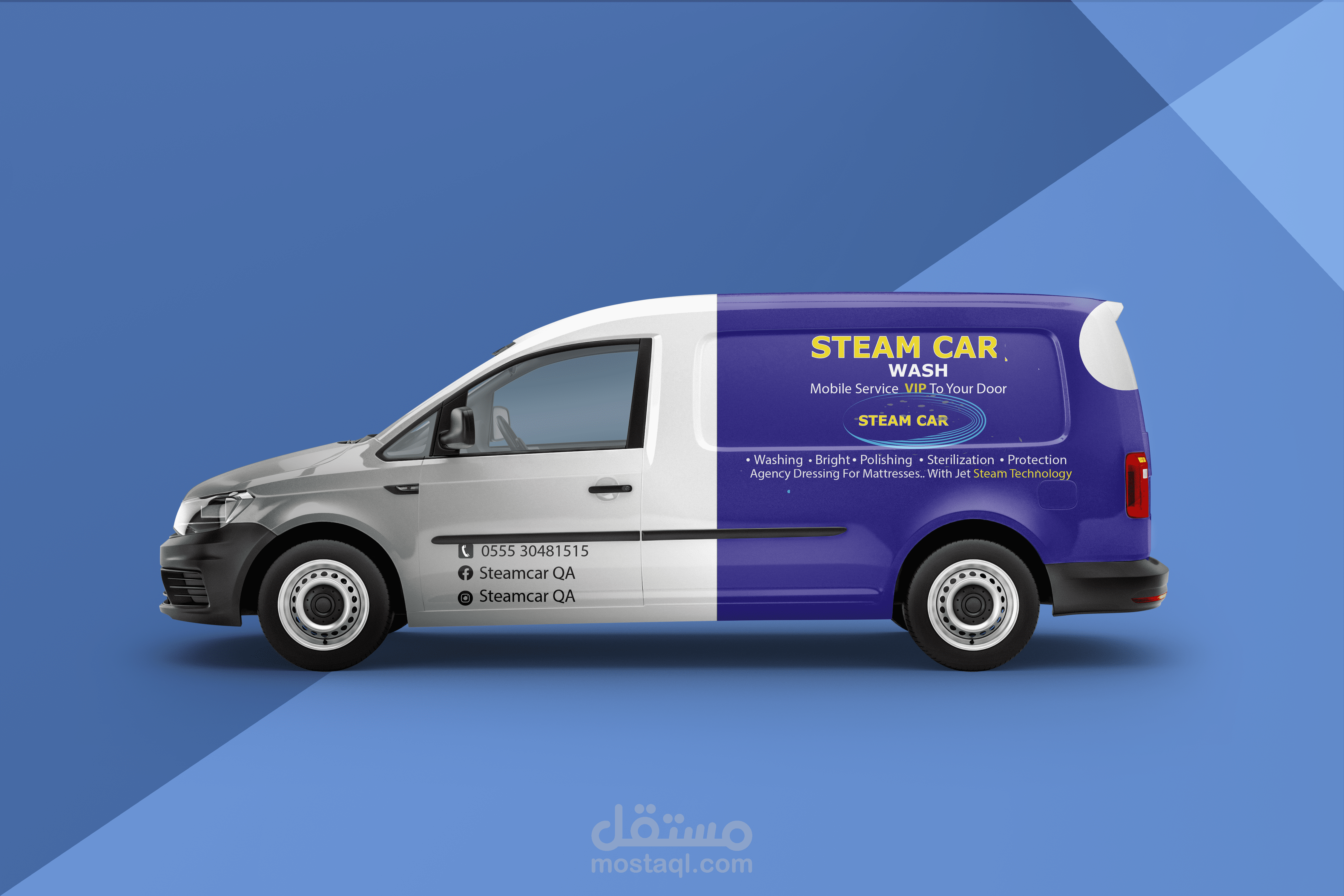 Sticker for company wash car