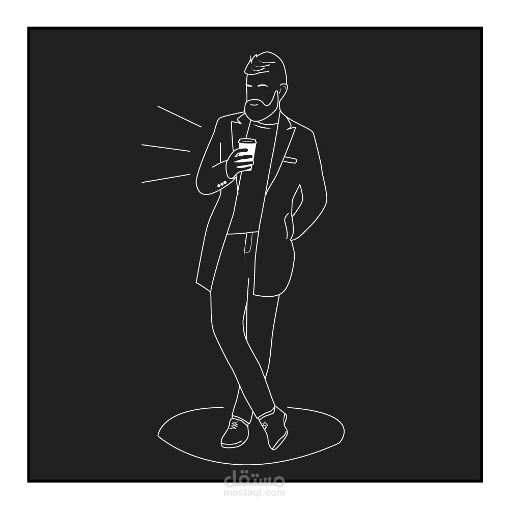 تقنية الخط الواحد One line art