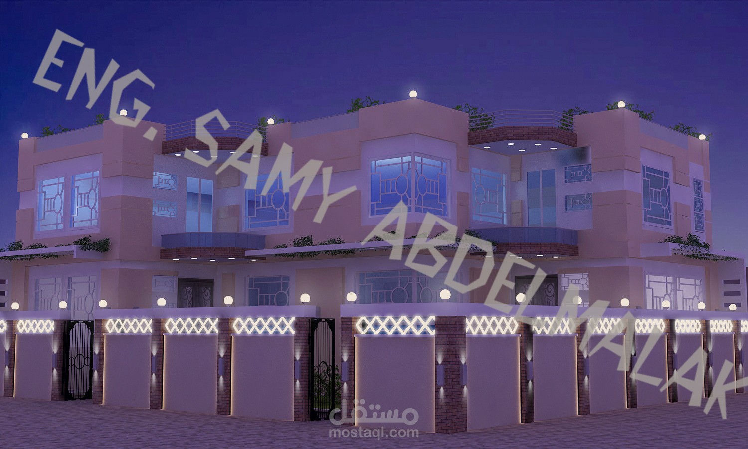 تصميم فيلا سكنية بمصر