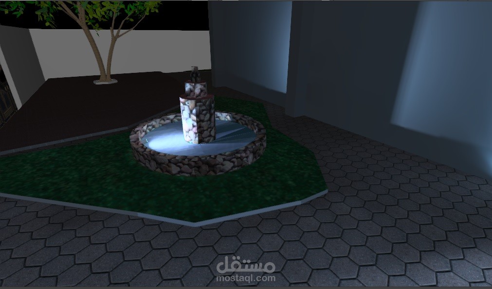 Lighting design for outdoor garden