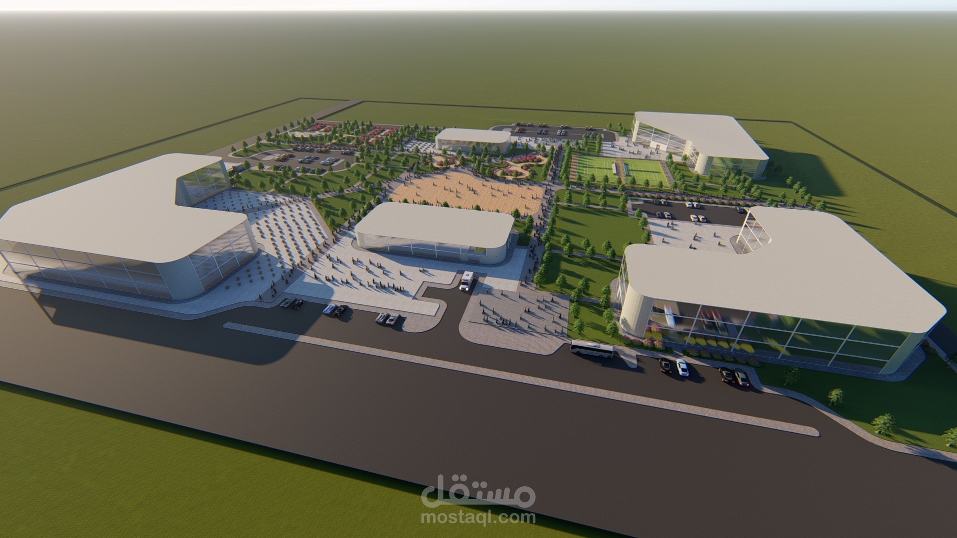 دراسة وتنظيم مركز خدمي