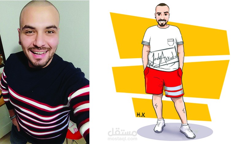 رسم شخصيات كرتونية من المخيلة أو من صور واقعية