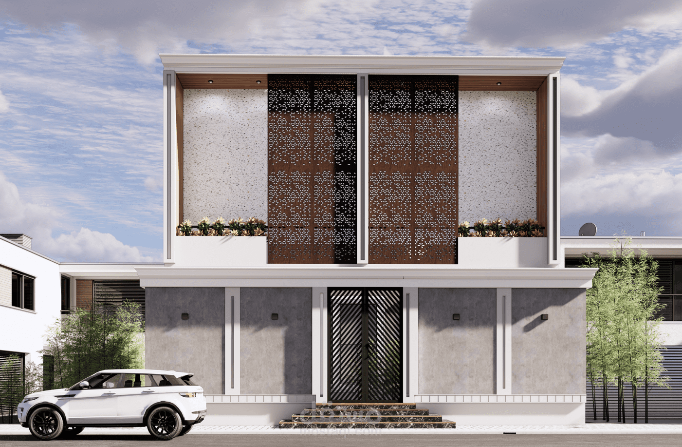 تصميم واجهة نيو كلاسيك  في السعودية
