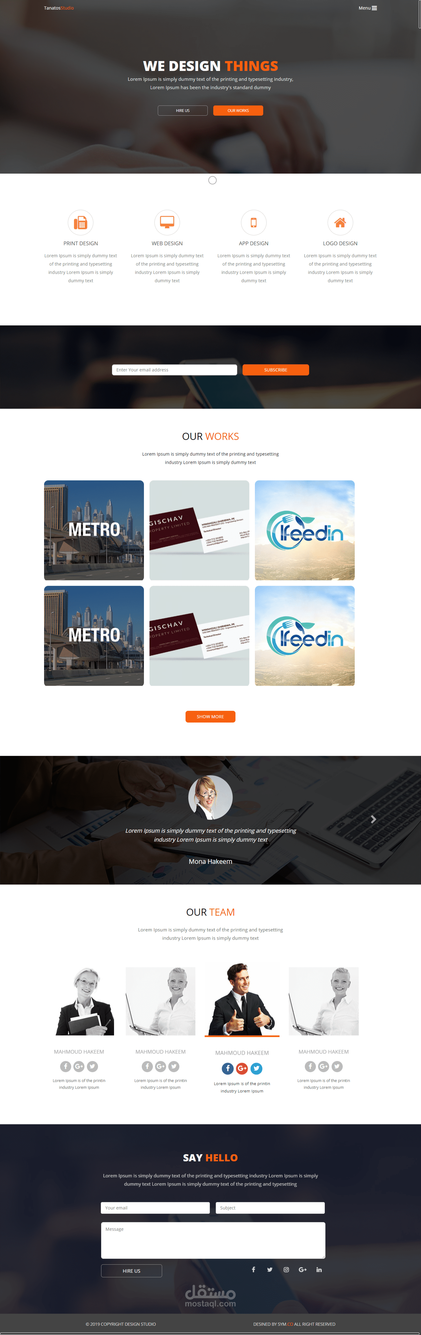 Tanatos design template