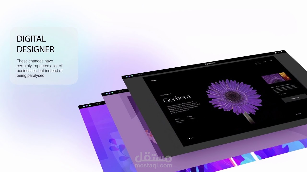 تصميم فيديوهات وعروض تقديمية .
