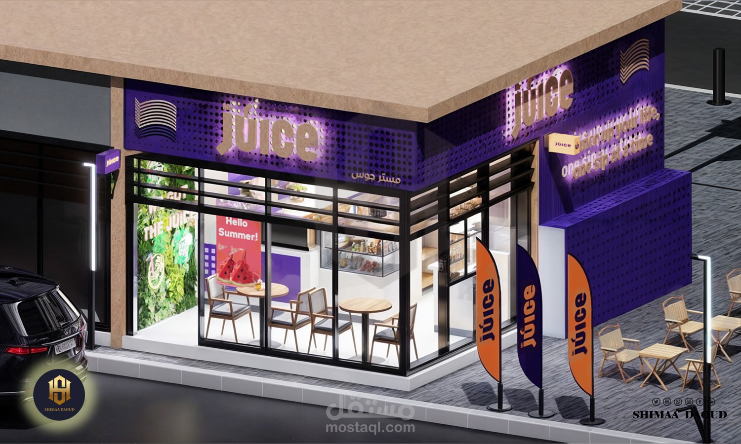Mr.Juice Shop Design | Qatar