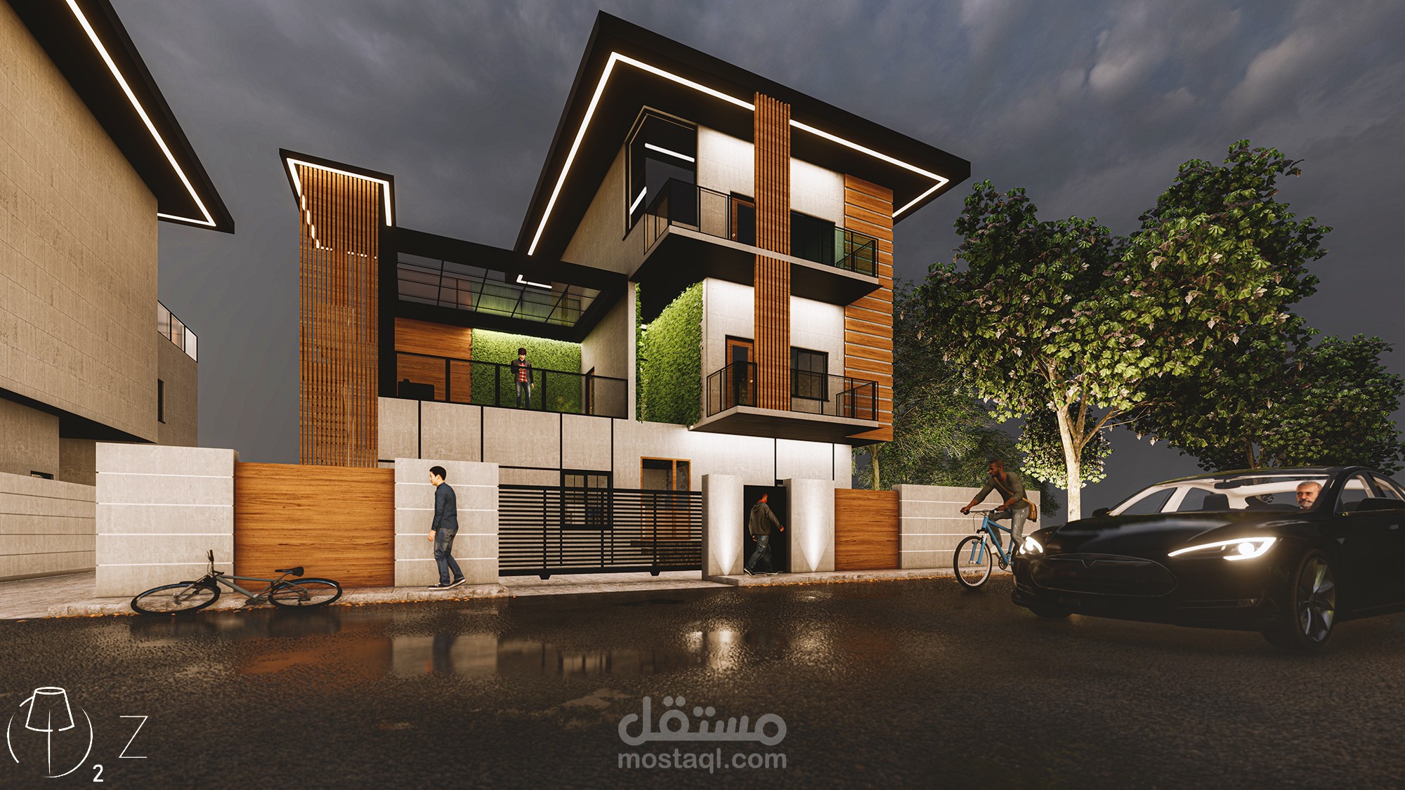 تصميم واجهة خارجية لمنزل