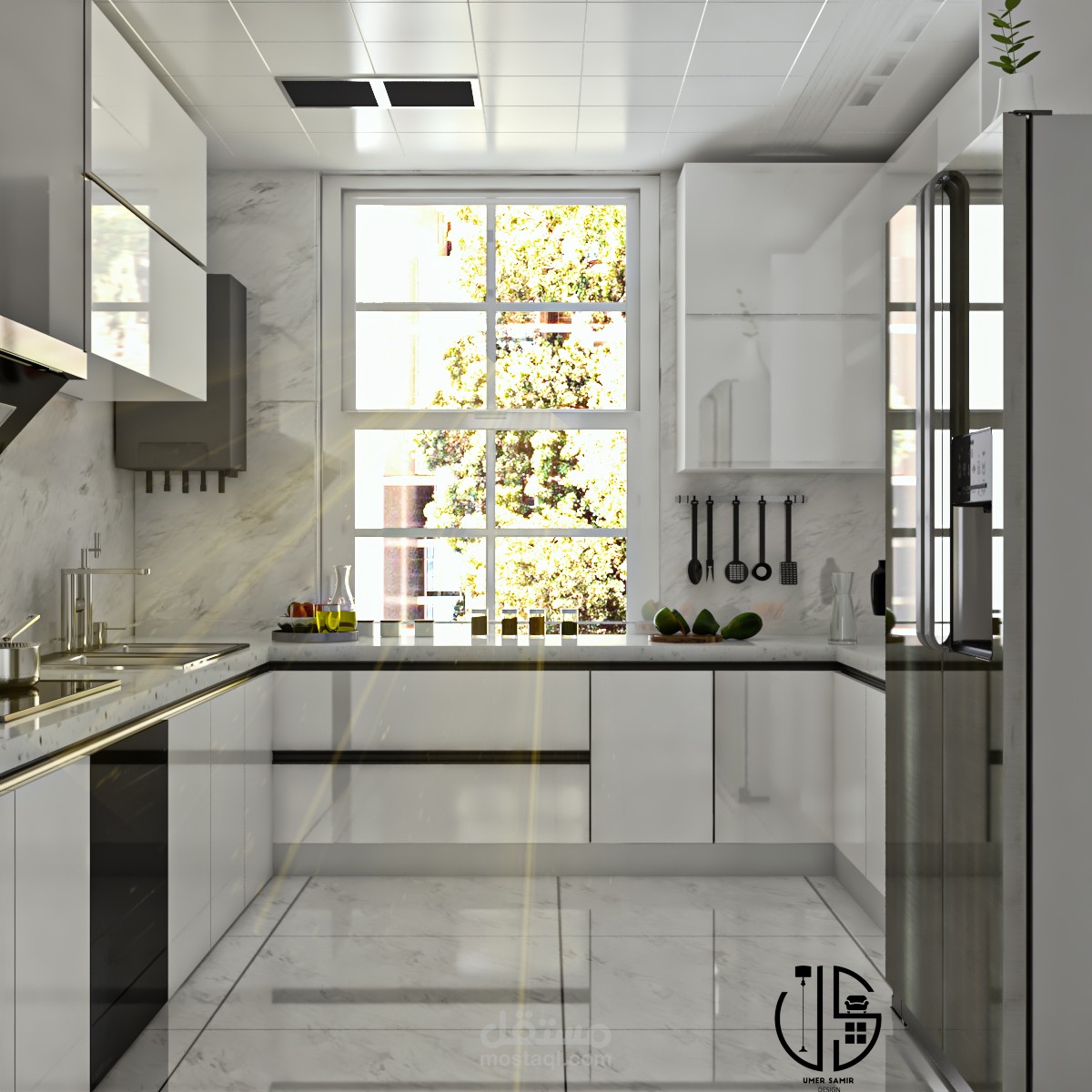 تصميم داخلي لمطبخ