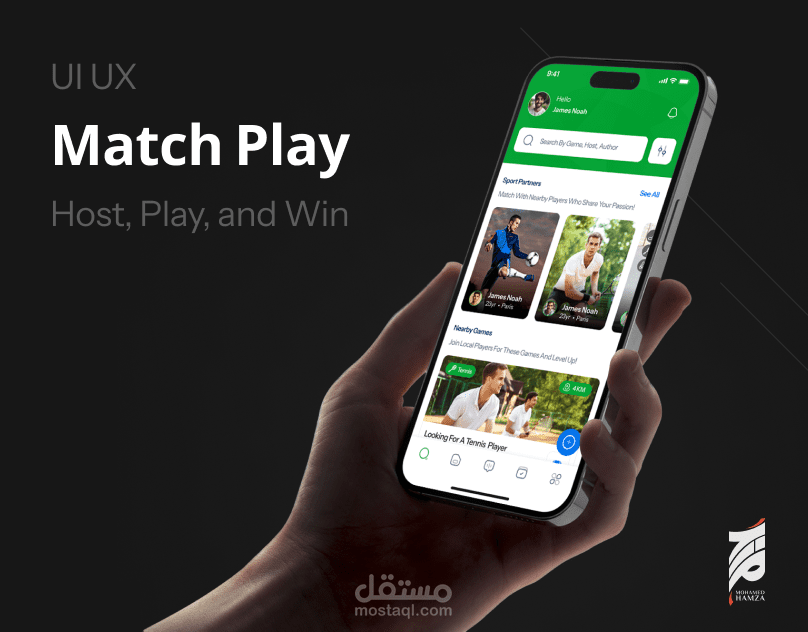 MatchPlay – Gaming App UX/UI Design