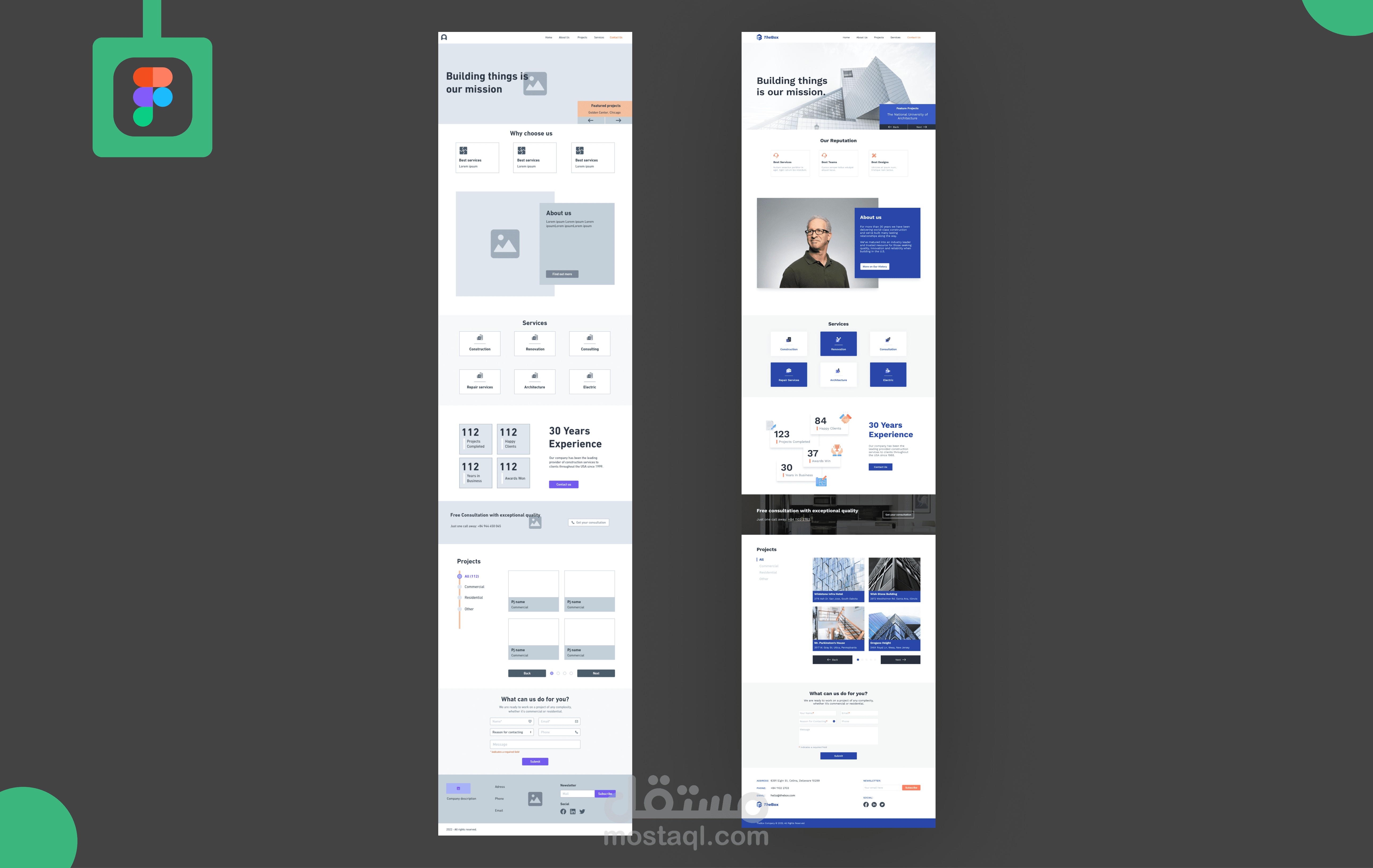 تصميم wireframe high fidelity وتصميم ui بطريقة احترافية