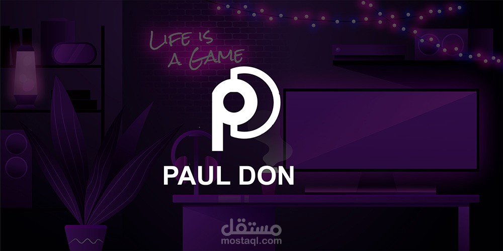 تصميم شعار احترافي Design Logo paul don