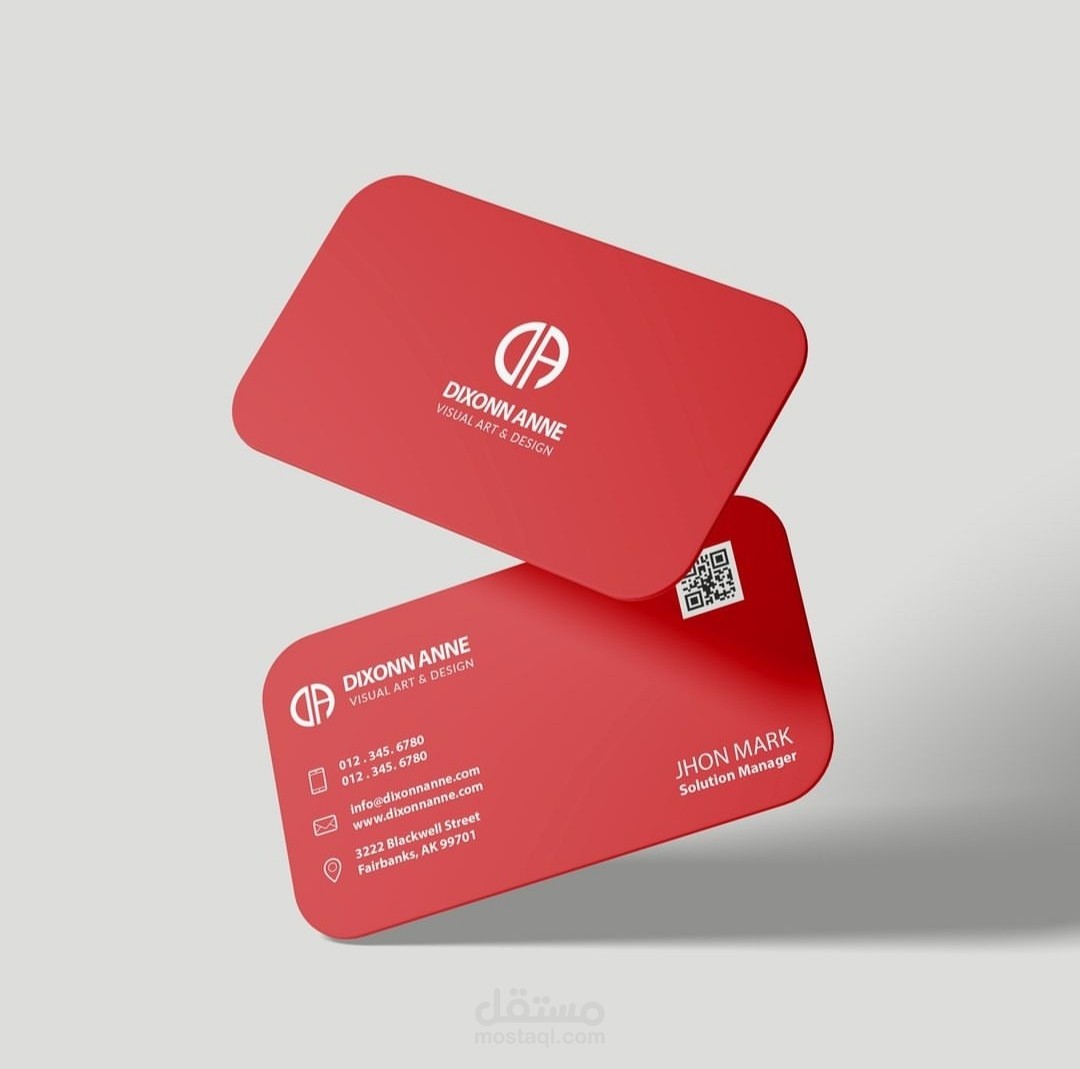 تصميم بطاقة عمل  احترافية Design business card