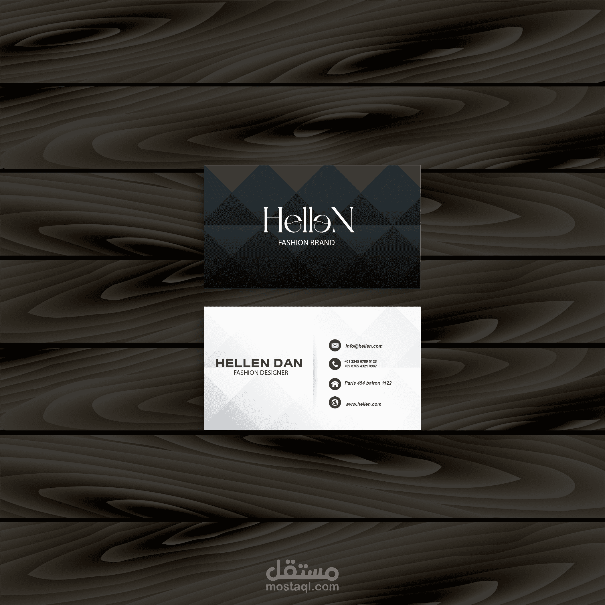 تصميم بطاقة عمل احترافية Design business card