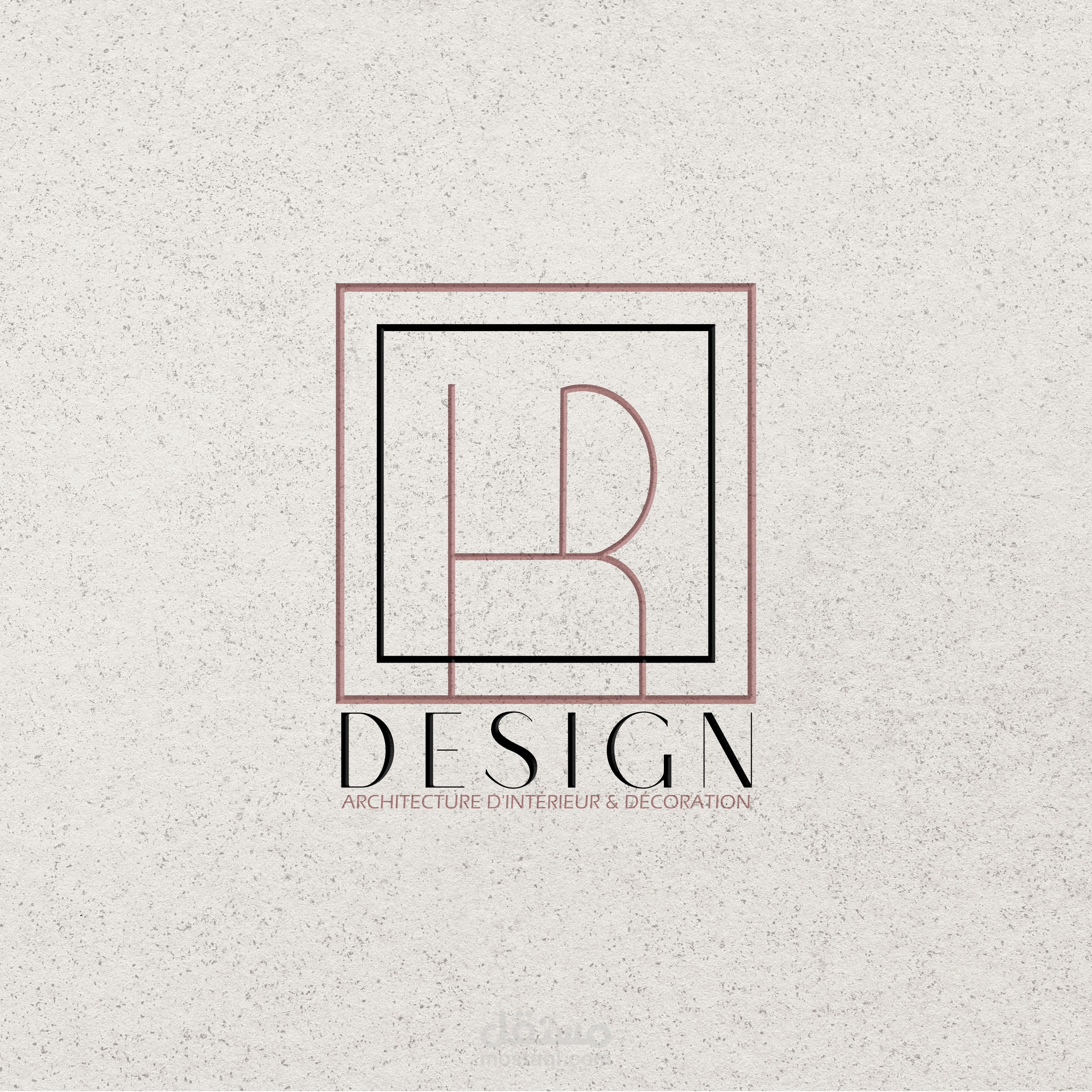 شعار لمكتب هندسة معمارية و ديكور_HR Design