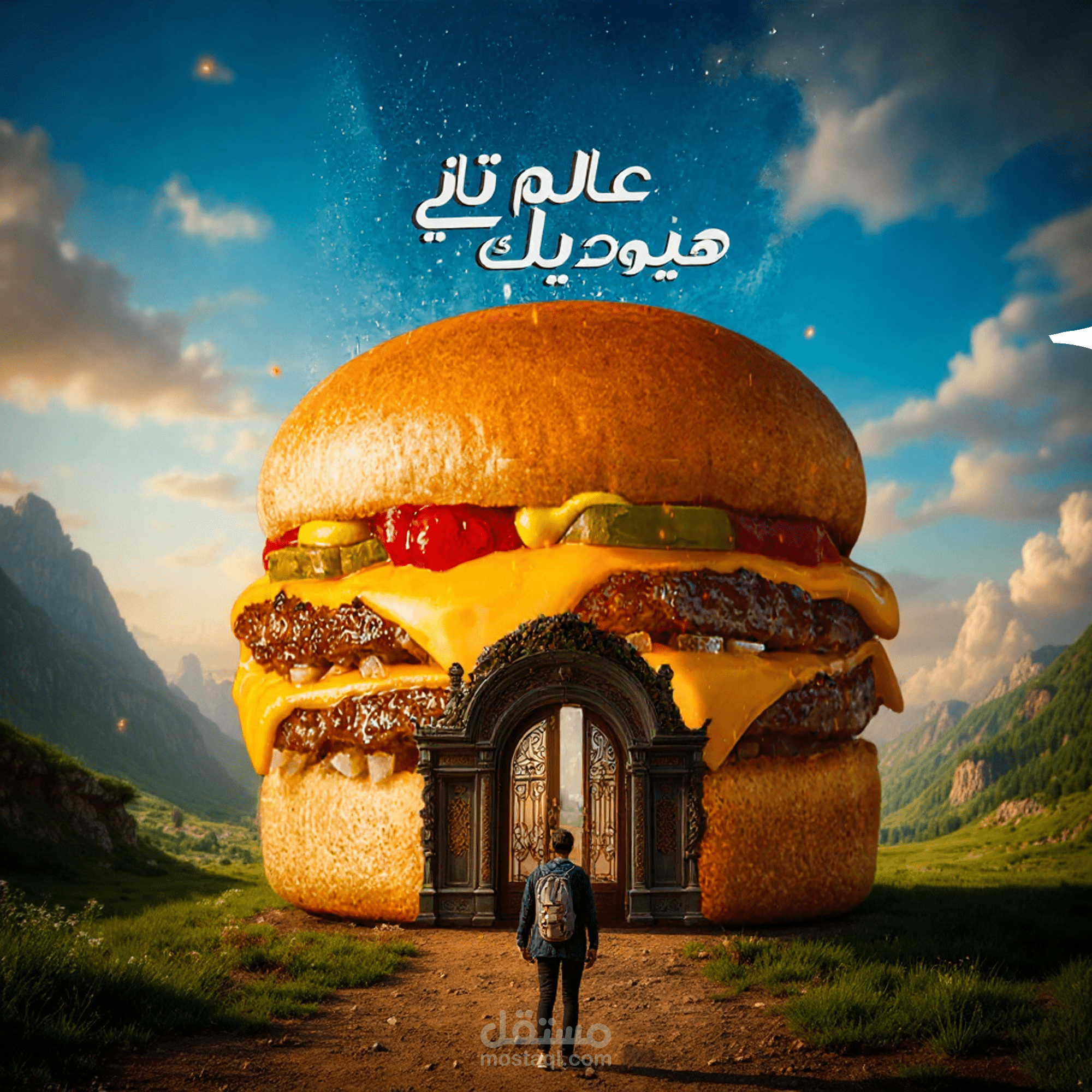 Burger social media post