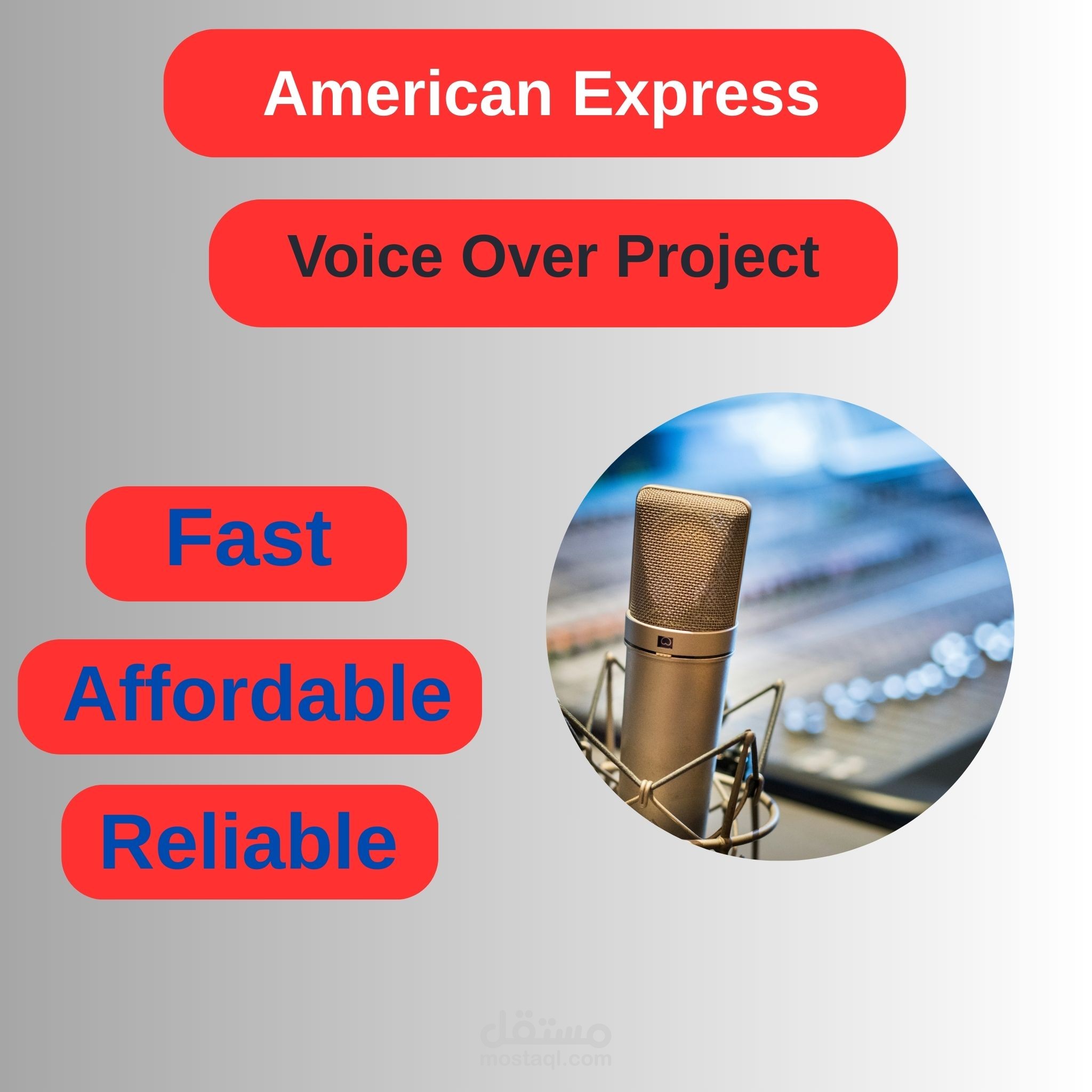 نفذت هذا المشروع كمعلق صوتي لإعلان تجريبي يبرز بطاقة American Express Black كرمز للفخامة
