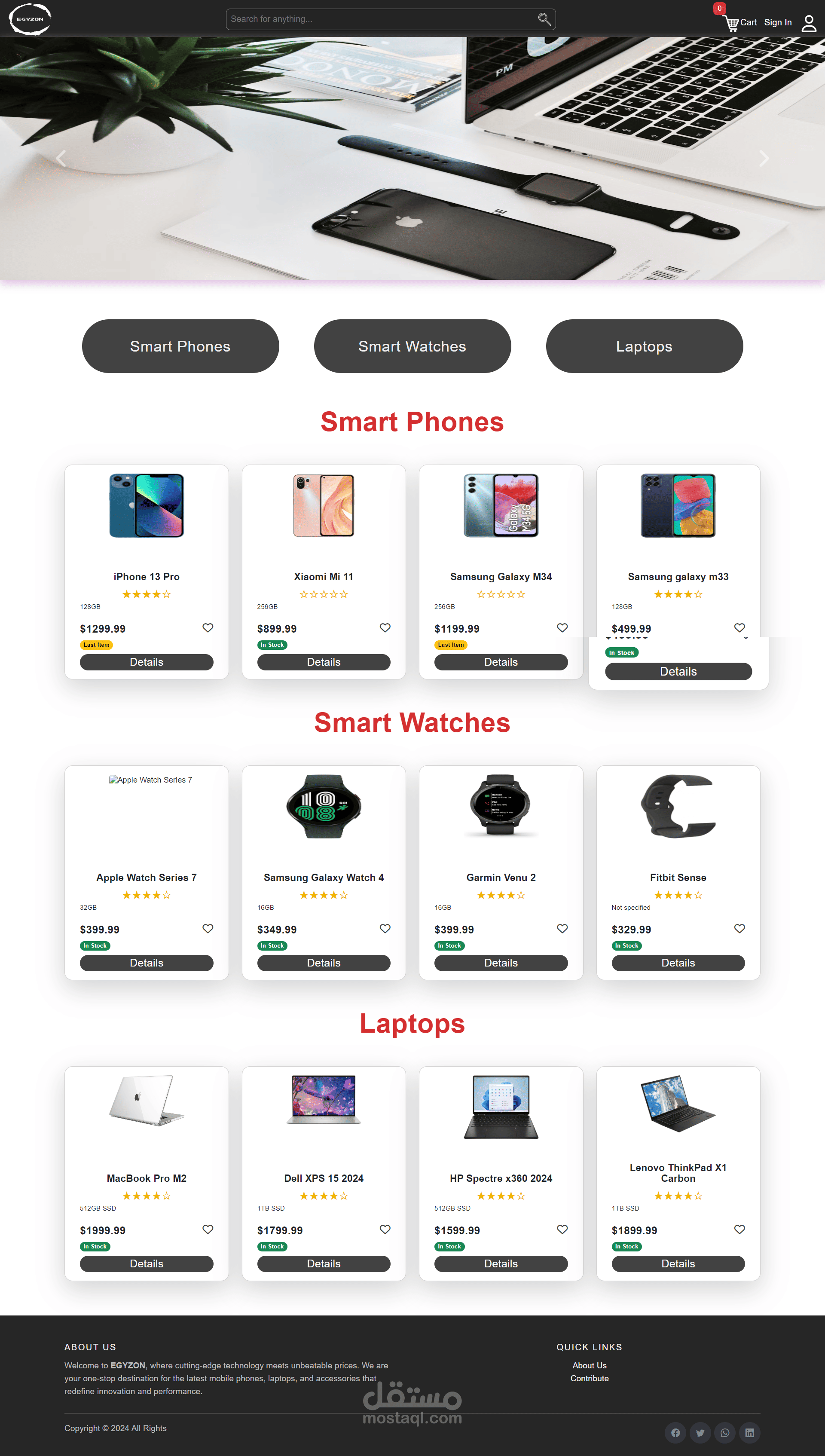 Ecommerce Smart website Shopping online | مستقل