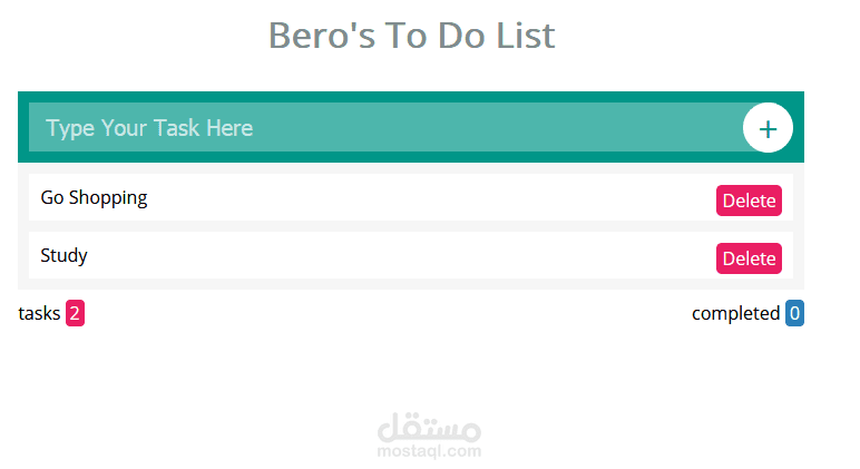 todo list app
