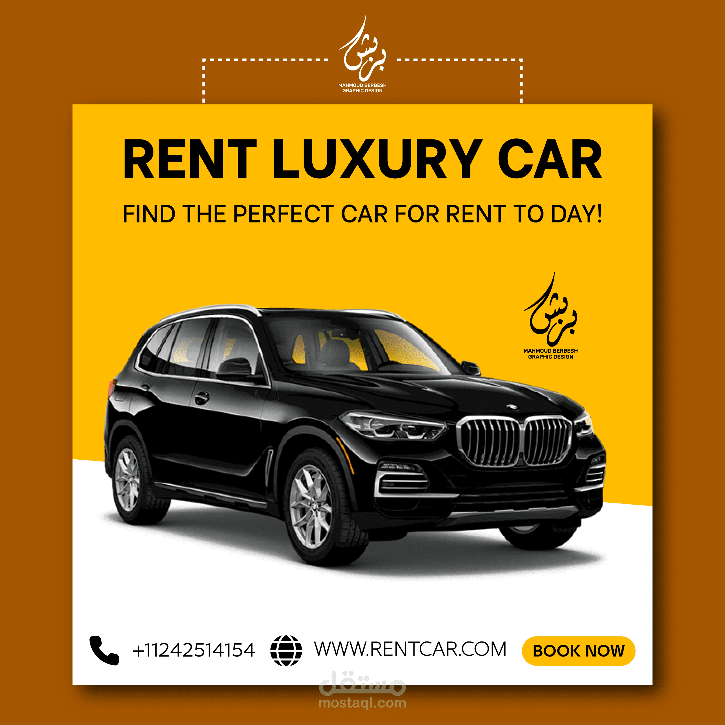 Rent car poster