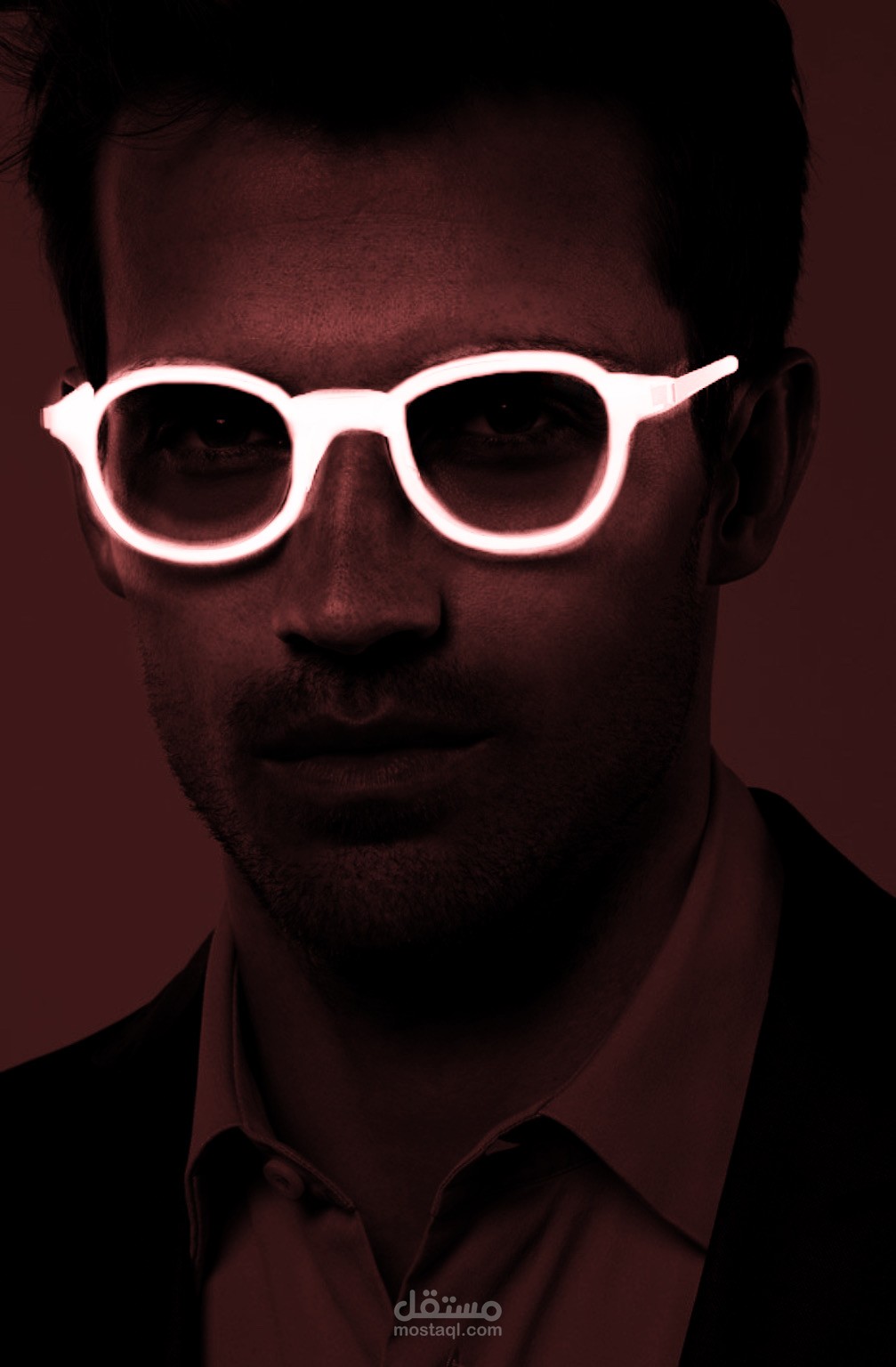 تأثير Glow in the Dark portrait