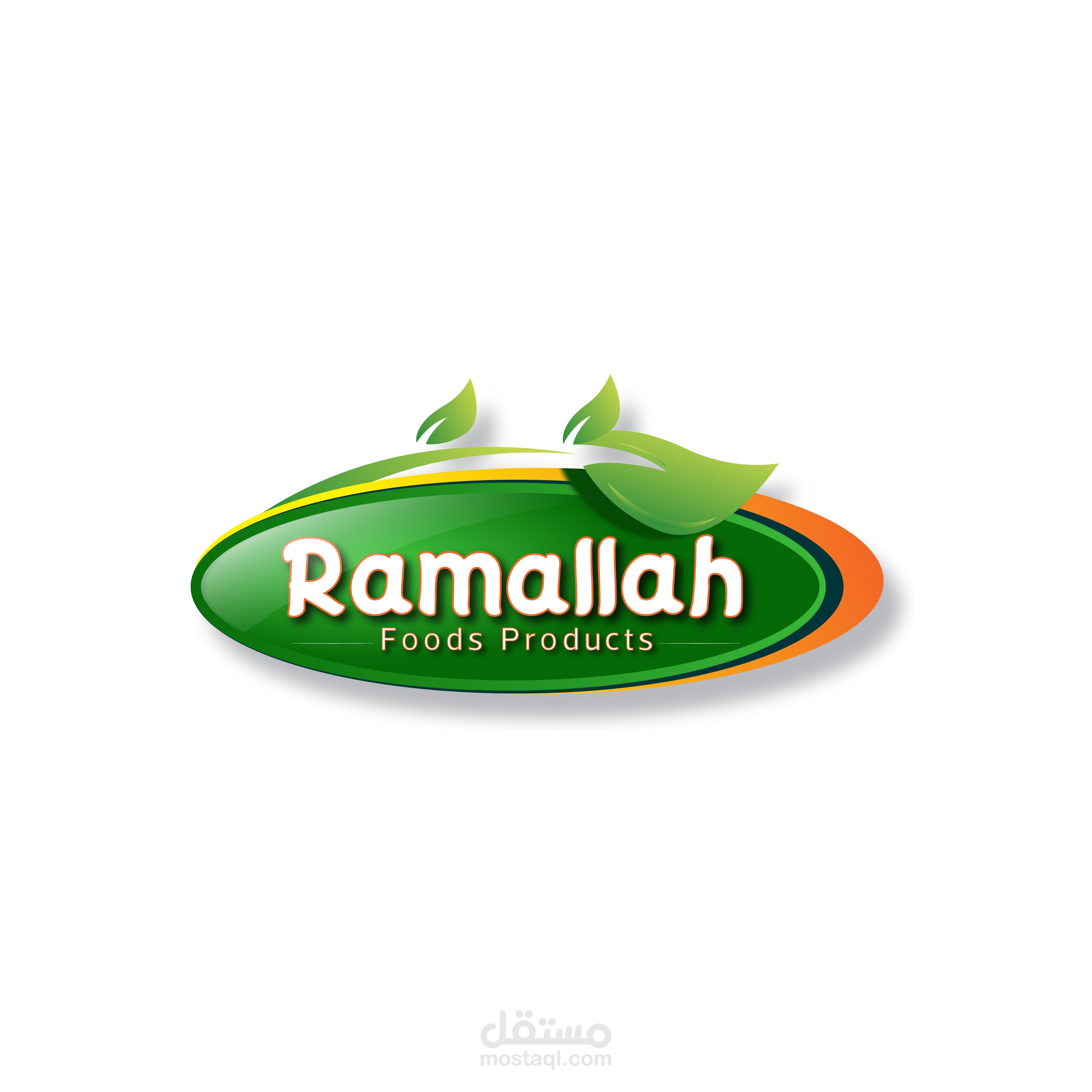 تم عمل شعار لمنتجات غذائية باسم رام الله