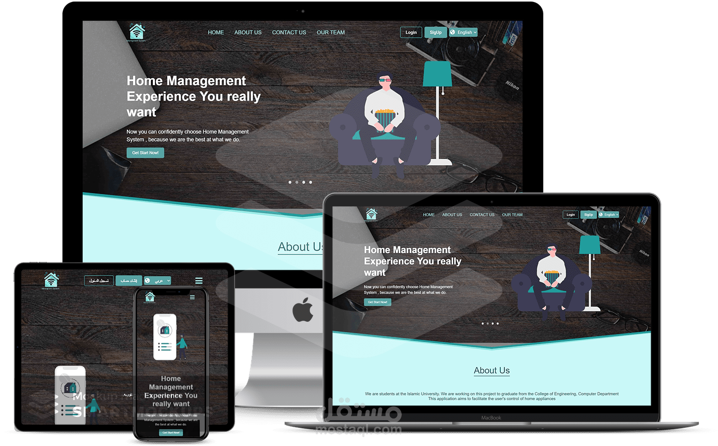 موقع إلكتروني لمشروع التخرج - Graduation Project website