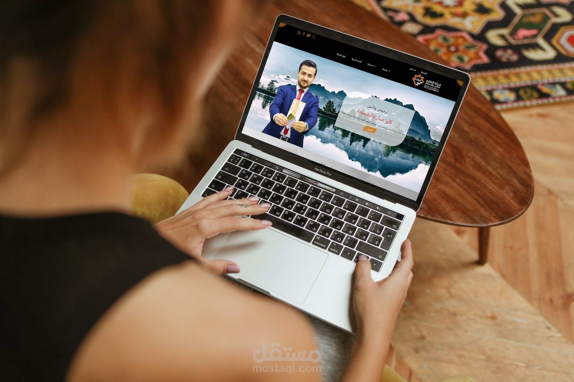 موقع لشركة الملتزم (landing-page-company)