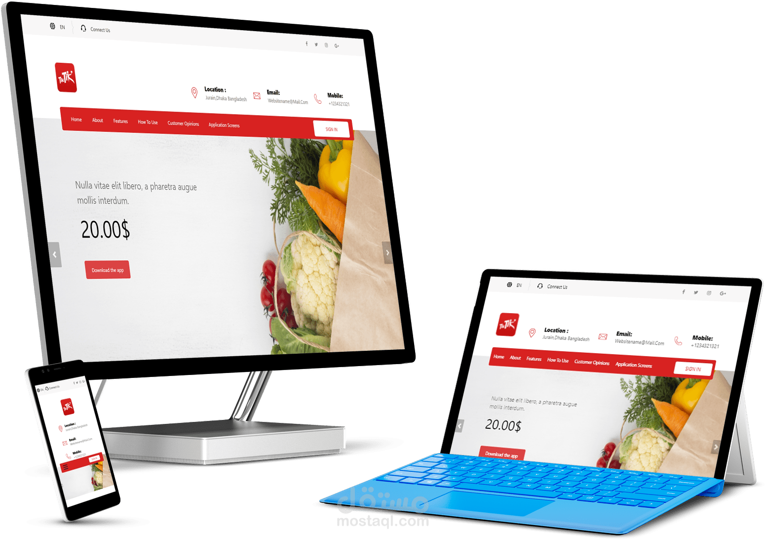 عمل موقع إلكتروني لمتجر