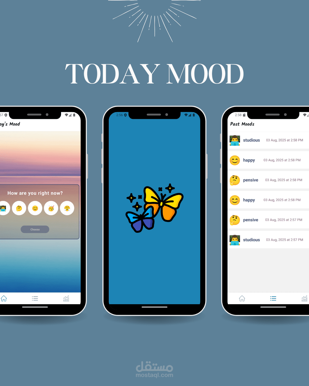 تطبيق تتبع الحالة المزاجية - Mood Tracker App