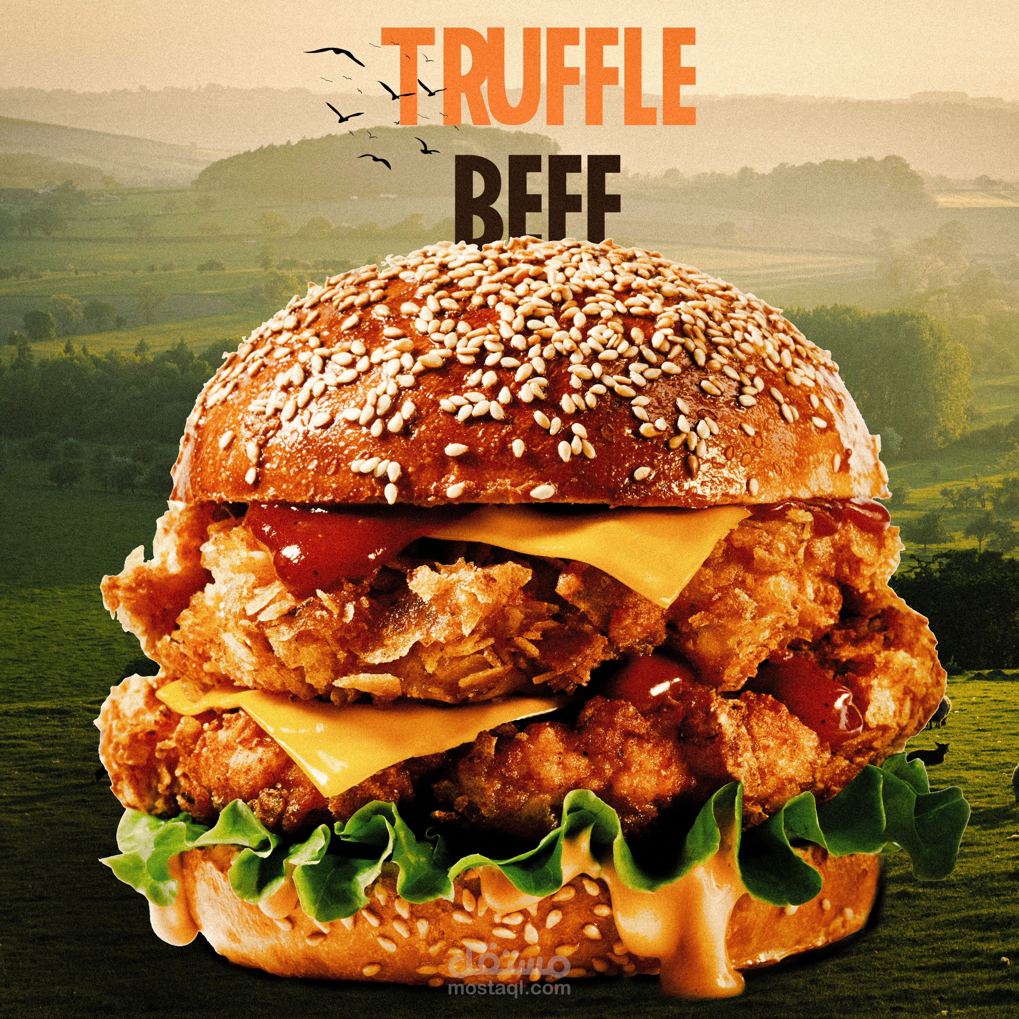 New Photo Manipulation Poster For Buffalo Burger