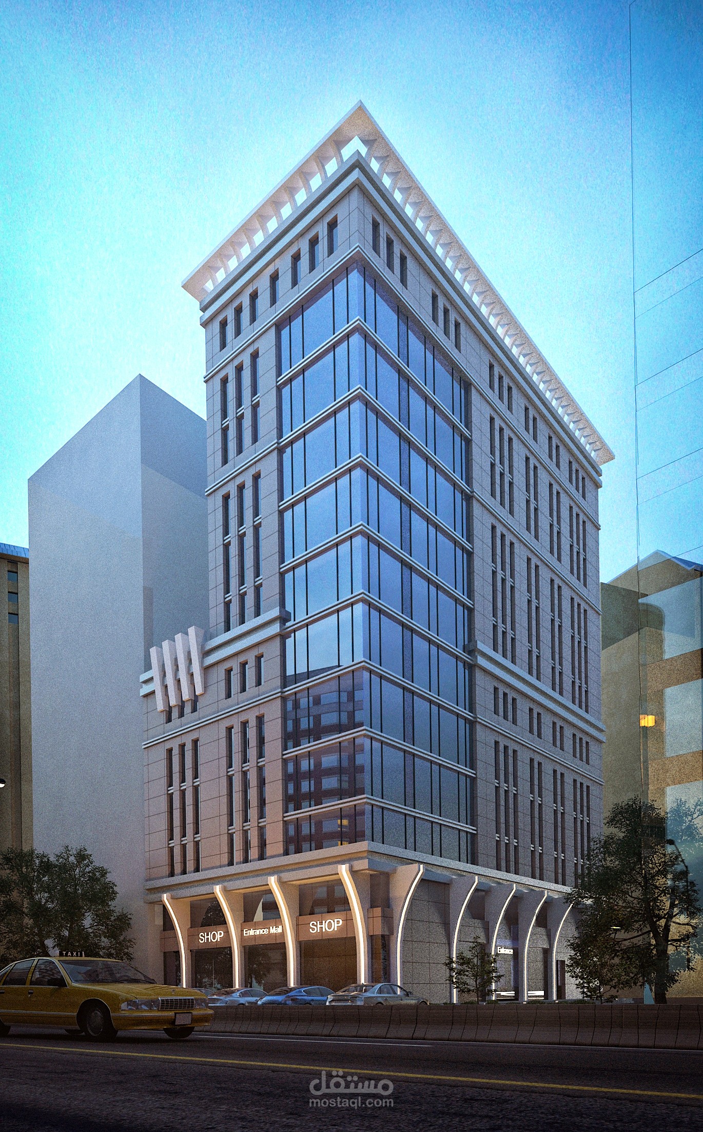 مبني اداري تجاري