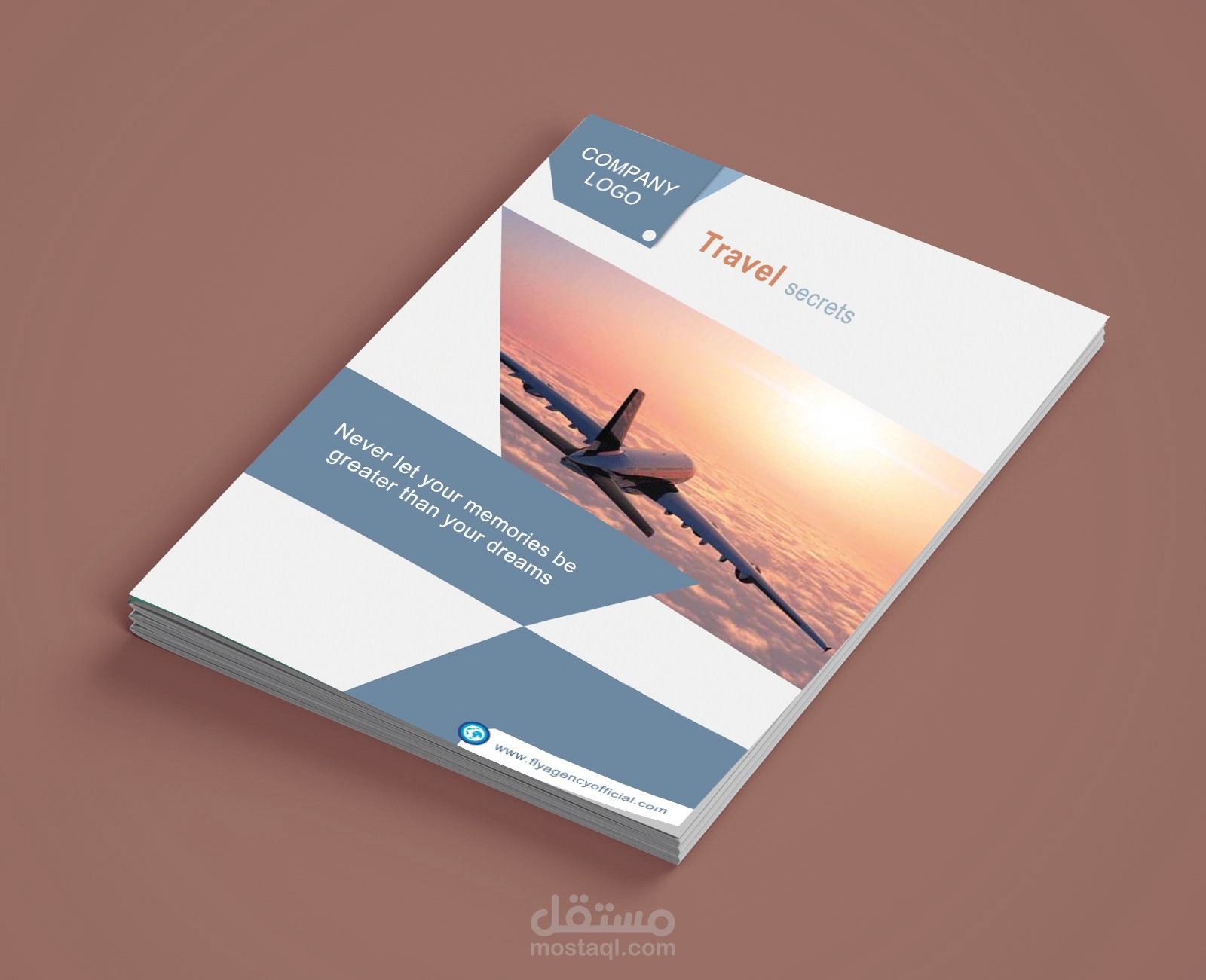 عمل تصميم غلاف بروفايل لشركة سياحة