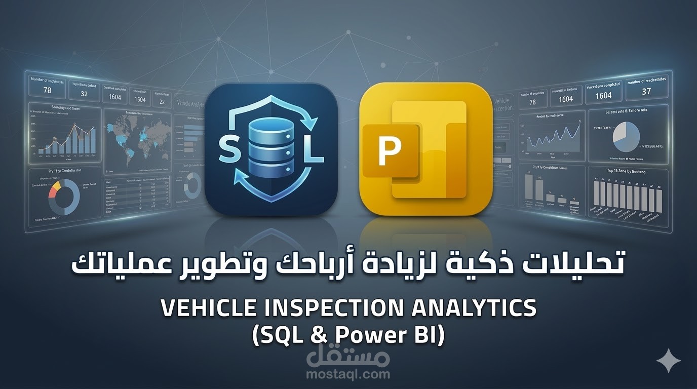 لوحة مؤشرات الأداء (KPIs) لعمليات فحص المركبات باستخدام BigQuery و Power BI