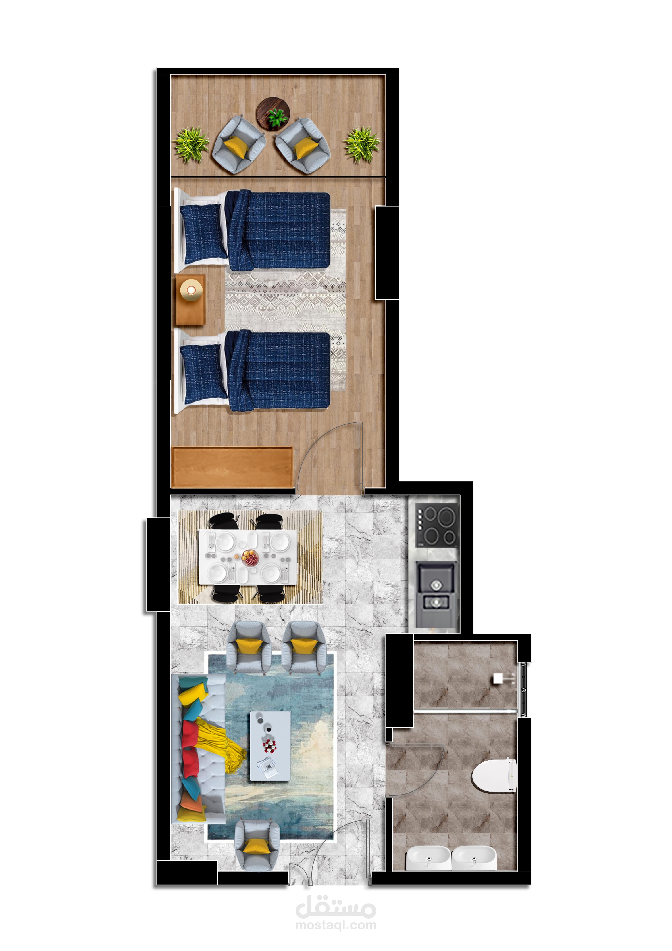 تصميم مخططات معمارية باستخدام الفوتوشوب