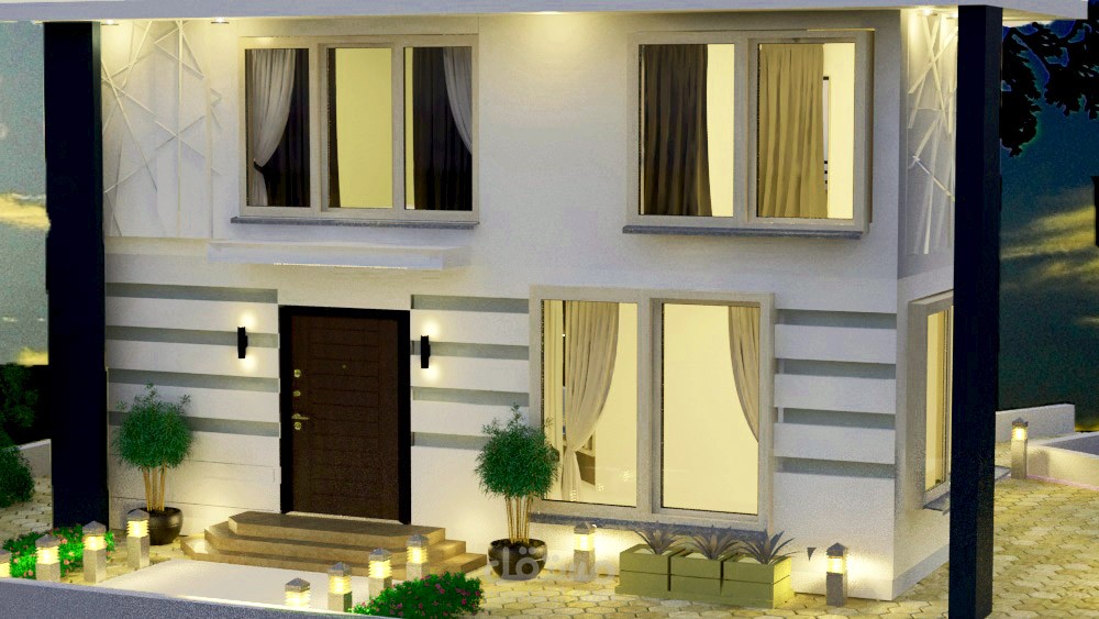 تصميم واجهه فيلا مودرن