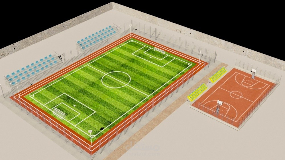 تصميم منطقة ملاعب